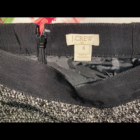 B&W Shimmer Tweed Pencil Skirt - Picture 2 of 5